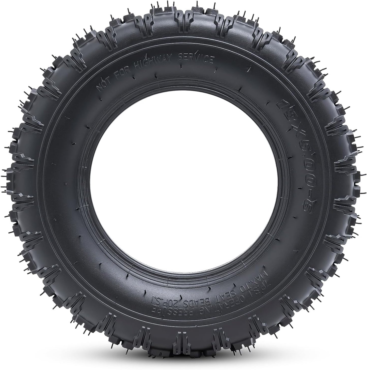 2 PCS13x5.00-6 Tires and 13X5.0-6(5.0/4.0-6) Inner Tubes for 4 Wheelers ATV,Quad Lawn, Mower, Wheelbarrows, Go Kart,Snow Blower, Tractors, Hand Trucks, Trolleys, Mini Bike Tires (P-094)