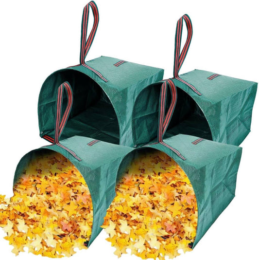 72 gallon Leaf Collector bags,4-Pack Yard Waste Bags,Large Dustpan-Type Lawn Bags, Leaf Bags for