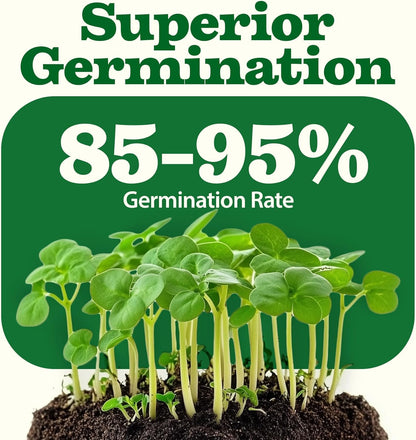 HOME GROWN 𝗨𝗦𝗔 𝗣𝗥𝗘𝗠𝗜𝗨𝗠 55 Vegetable Seeds Pack 28,000+ Non-GMO Heirloom Seeds for Planting Vegetables, Survival Seed Vault, Garden Kit for Spring Fall Winter, Gift for Gardeners
