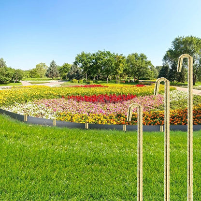 Landscape Stakes 40 Pack, 10 Inch Garden Landscape Anchoring Stakes for Terrace Board, Landscape Edging Coil, Grass Barrier, Bender Board, Weed Barrier Landscape Garden Inflatable Decor Fixing