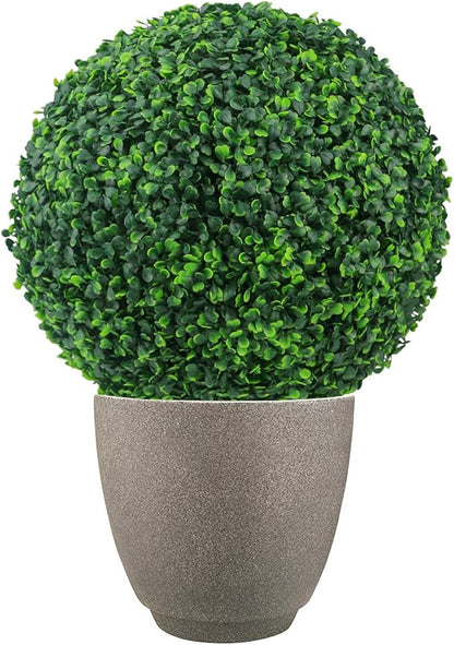 Sunnyglade 2 PCS 7 inch 4 Layers Artificial Plant Topiary Ball Faux Boxwood Decorative Balls for Backyard, Balcony,Garden, Wedding and Home Décor (7 inch)