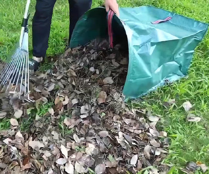 Leaf Bag Holder – Collapsible Yard Waste Bag, Reusable Garden Debris Bag for Leaves, Lawn Trash, Camping, Parties & Laundry