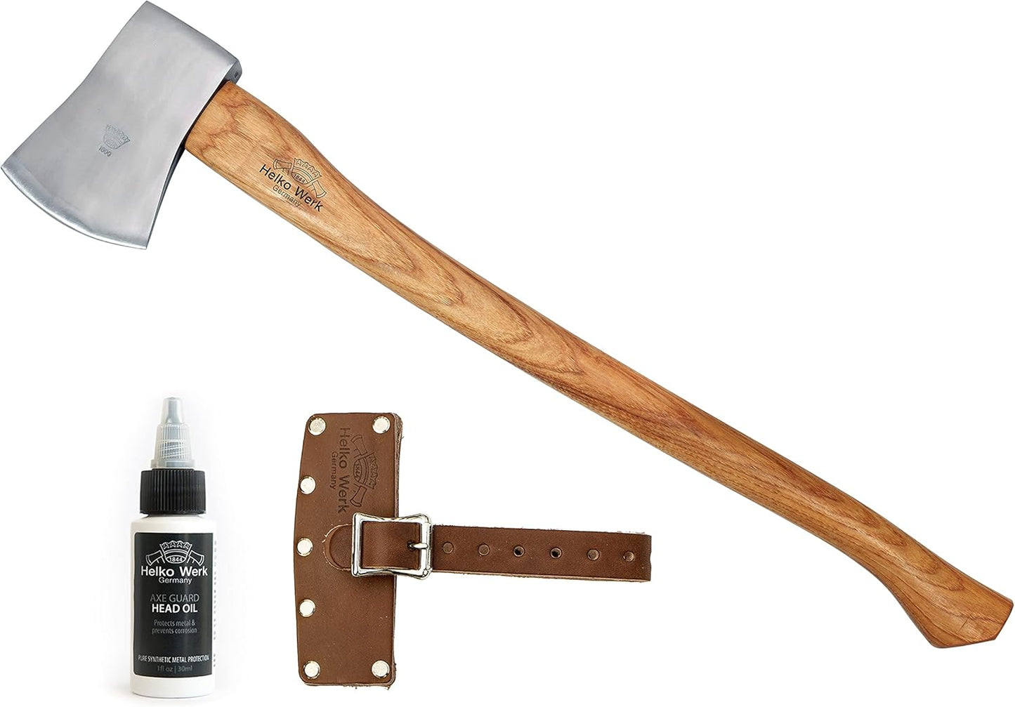 1844 Helko Werk Germany Classic Tasmania Competition Axe - Made in Germany Timber Sporting, Wood Chopping, Racing for Timber Sport - Head 4lbs, Handle 31in (Tasmania) #10498