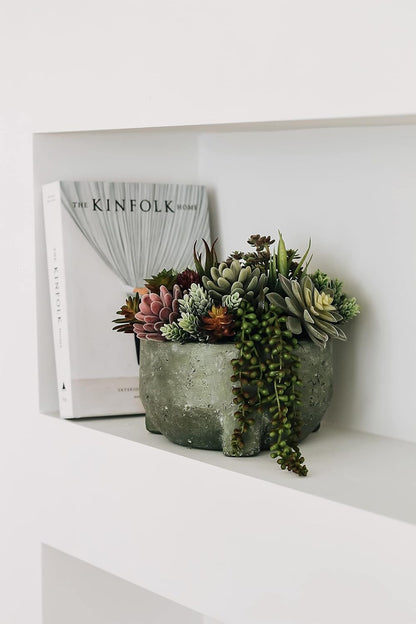 Artificial Succulent Plants Fake Assorted - 16 Pack - Unpotted Face Succulent Plants - Realistic Textured Succulents Picks - Fake Plants for Decoration - Faux Aloe Cactus Plant Bulk