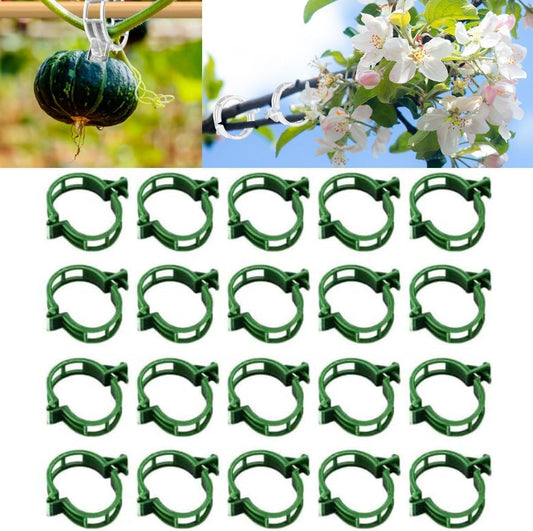 AIIONP 150 PCS Plant Support Clips Reusable Garden Clips, Secured Plastic Plant Clips, Tomato