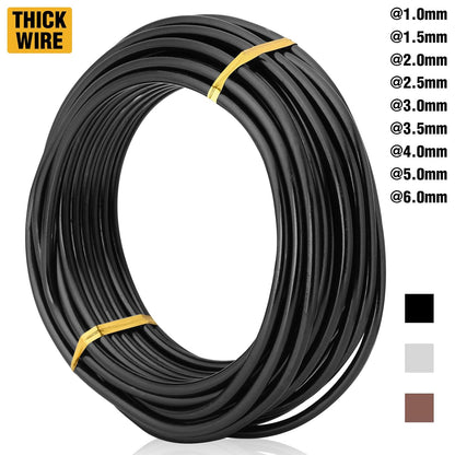 Bronze-3.0mm/9gauge-Anodized Aluminum Bonsai Training Wire 250g Large Roll,Many Size to Choose,KSVZS Bendable Metal Wire for Crafts,Sculpting,Armature and Daily Use,Necessities for Family