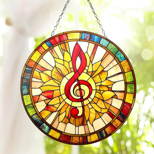 Teacher Musical Suncatcher Window Decor Music Gift for Lover Piano Gifts Garden Sun Catchers