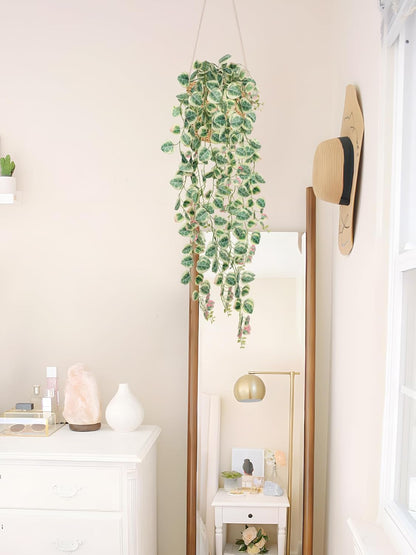Briful 3 Pack Fake Hanging Plant 39.3" Artificial Hanging String of Hearts Plant Faux Trailing Vine with Heart-Shaped Leaves Lush Cascading Fake Geenery for Home Wall Garden Patio Shelf Decor