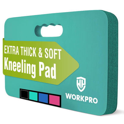 WORKPRO Extra Thick Kneeling Pad, Soft Foam Cushioning for Knee, Large Foam Kneeler Mat for Gardening, Bathing Baby, Workout Supplies, 17.5 x 11 x 1.5 in, Robin's egg Blue