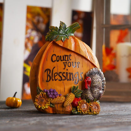Topadorn Fall Pumpkin House Decor, Pumpkin Decorations Fall Decor for Home-Harvest Festivals & Parties