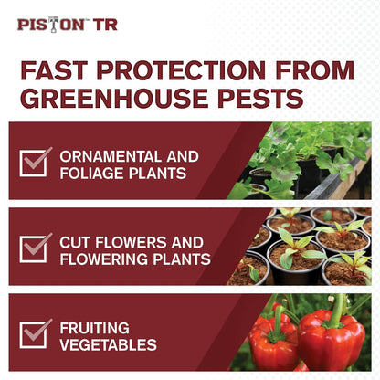Atticus Piston TR Greenhouse Fogger (12 Pack) - Total Release Chlorfenapyr Insecticide/Miticide - Controls Mites, Thrips, Caterpillars, and Adult Fungus Gnats