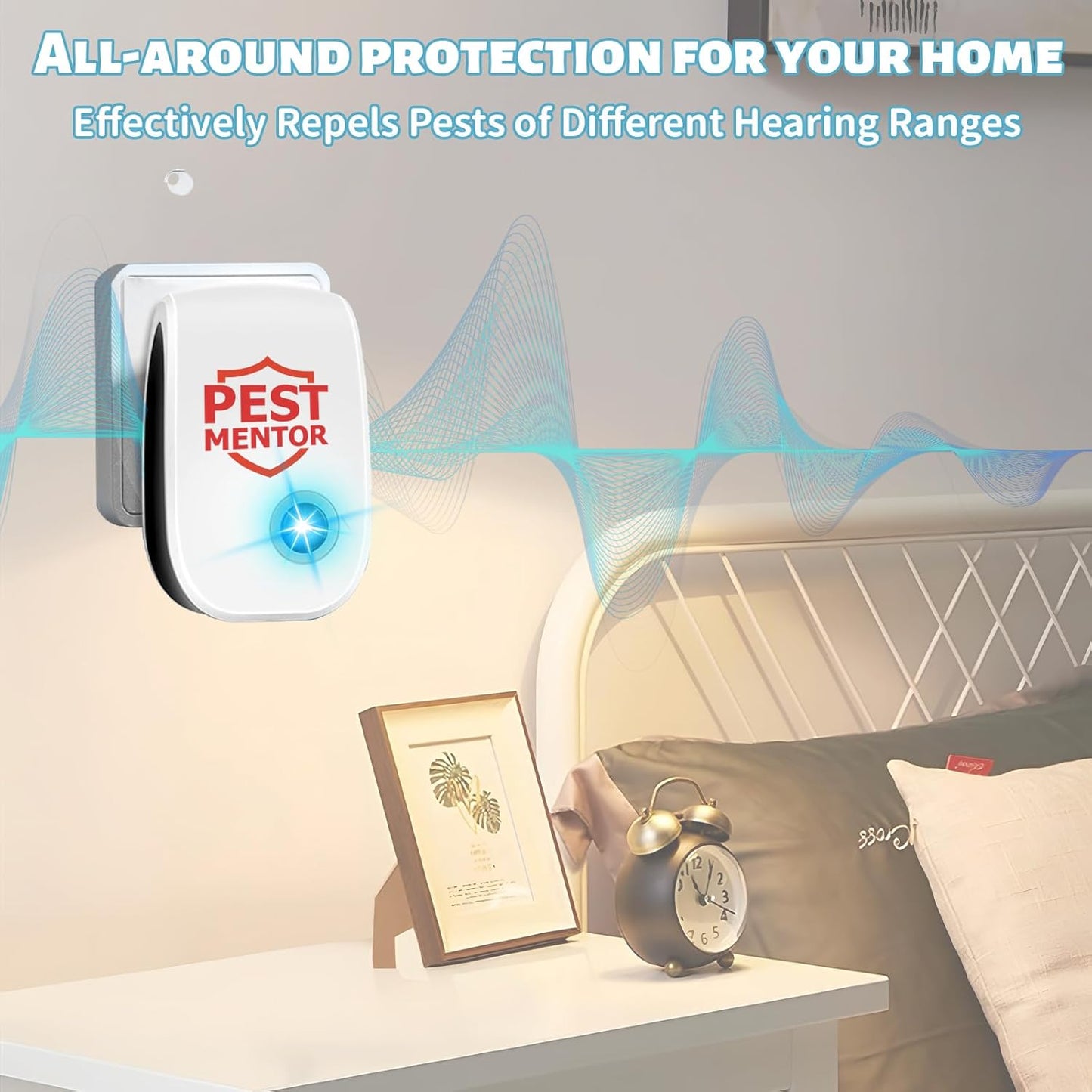 Ultrasonic Pest Repellent 10 Packs, Indoor Pest Control Repeller Plug in,Mouse Rodent Repellent for Ant Rodent Roach Mouse Mosquito Bugs Spider Insect Deterrent,3 Mode Switching