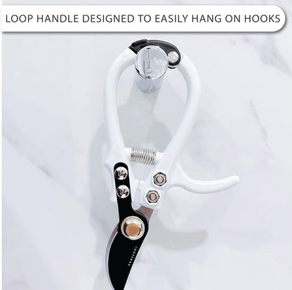 Bypass Pruning Shears Hand Pruner Garden Trimming Scissors Plant Trimmers Herb Snips Flower Clippers Ergonomic Handle Modern Garden Tools