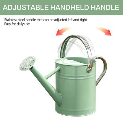 Metal Watering Can for Outdoor Plants, Watering Can 1 Gallon,Cream Green