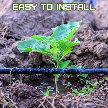 120 Pcs Irrigation Drip Tubing Staples 5 Inch J Shape Irrigation Tube Stakes Galvanized Landscape Pins for 1/4 Inch Irrigation Hose Lawn Nails 1/4 Inch to 1/2 Inch Loop Stake for Drip Tubing