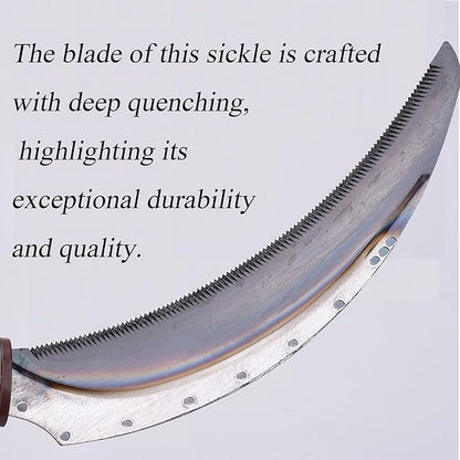 Scythe Garden Tool, Japanese Weeding Scymea, Scythe Tool, Weeding and Weed, Magnetic Handle, Durable SK5 Steel Blades, (2 Pack)