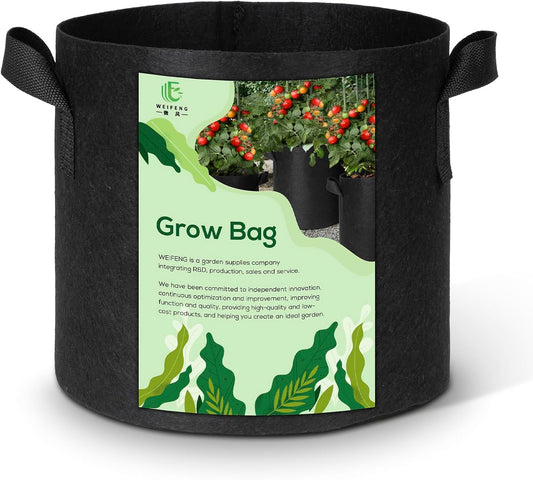 WEIFENG 3-Pack 50 Gallon Grow Bags Outdoor Plant Pots with Handles Potato Grow Bags