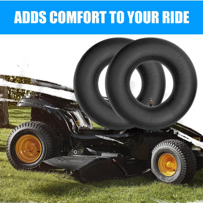 4.10/3.50-5 Inner Tube (2 PACK) with TR-87 Bent Valve Stem,Replacement for Wheelbarrows, Mowers, Hand Trucks and More 4.10-5 3.50-5 Tire and Tubes (4.10/3.50-5)