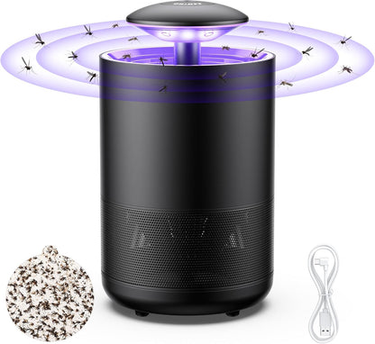 Bug Trap Indoor Outdoor Mosquito Fruit Fly Little Insect Trap UV Light Fan Trap Portable for Home Kitchen Bedroom Outdoor Garden Yard Camping (Acrylic, 1)