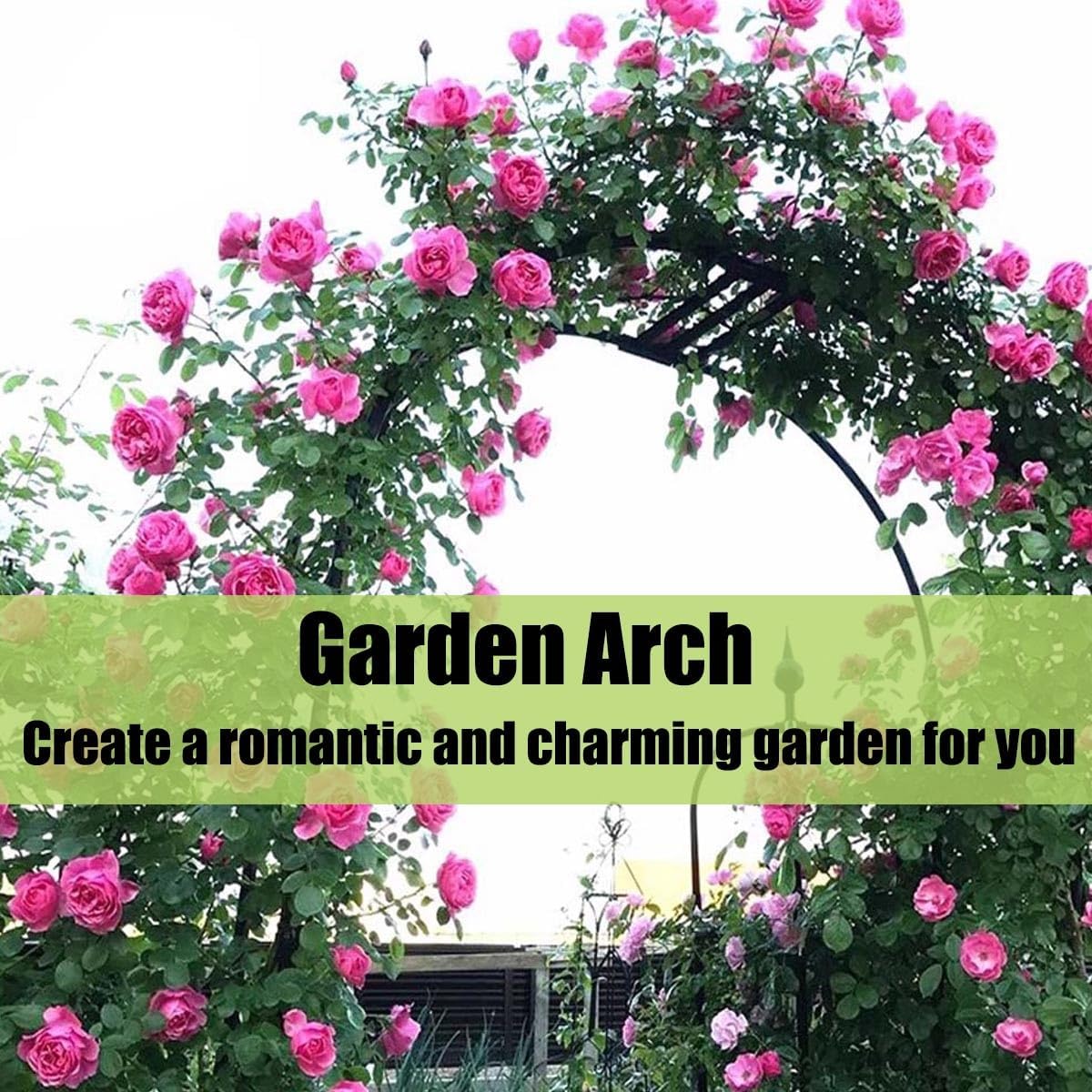 Garden Arbor, Metal Wedding Arch for Ceremony Party, Garden Trellis for Climbing Plants Outdoor, Wide 55" 71" 87" 103" 118" 134" Garden Arch Stand for Garden, Backyard, Lawn(Brown,71" x 91" x 16")
