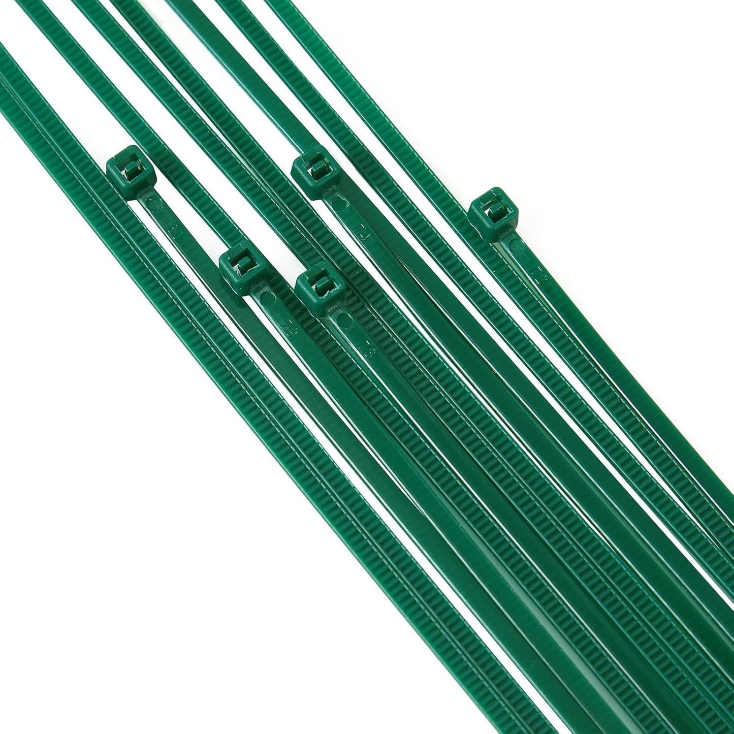 Green Zip Ties 6 inch 3mm Dark Green Nylon Garden Cable Zip Ties Self Locking Cable Ties Twist Ties, Multi-Purpose Cable Tie(100 Pcs)