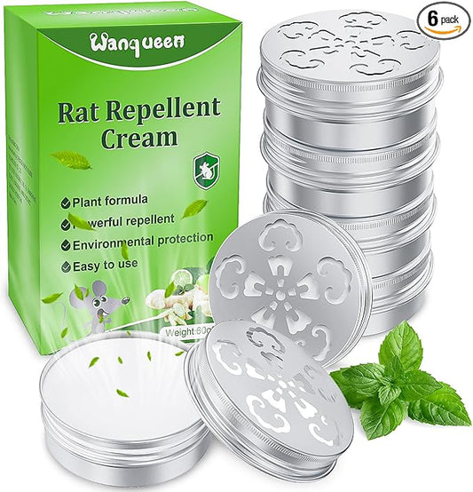 6 Packs Mouse Repellent for Car Engines, Peppermint Oil to Repel Mice and Rats, Keeps Rodents Out