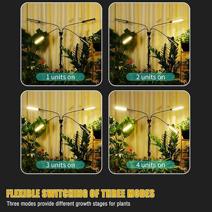LED Grow Lights for Indoor Plants Full Spectrum, 360 LEDs Plant Lights for Indoor Growing with 58" Adjustable Stand, Plant Grow Lights with Auto 3/6/9/12/15/18H Timer for Indoor Tall Plants.