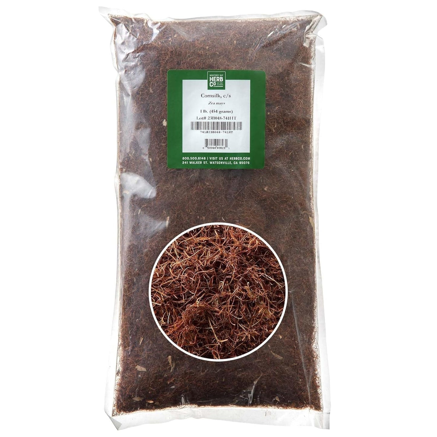 MONTEREY BAY HERB CO. Cornsilk, Cut & Sifted | Use for Teas, Dietary Supplement, Skin Washes | from Corn | 1lb Bag