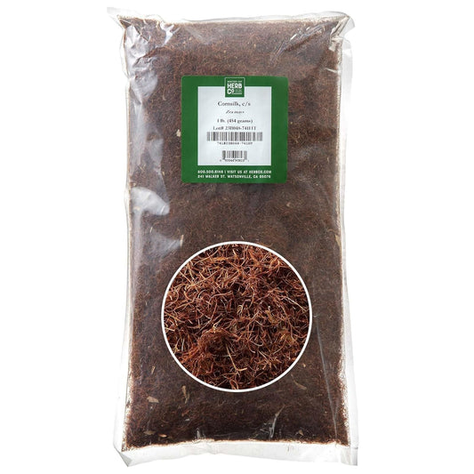 MONTEREY BAY HERB CO. Cornsilk, Cut & Sifted | Use for Teas, Dietary Supplement, Skin Washes | from Corn | 1lb Bag