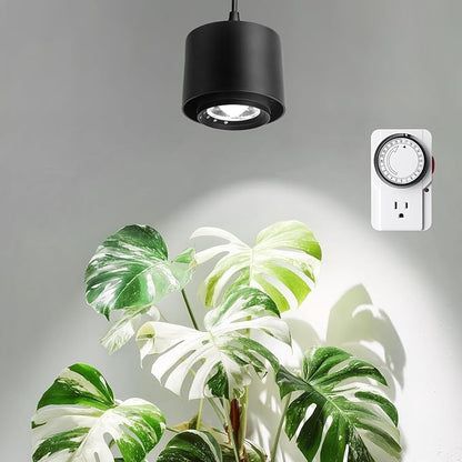 Barrina TR40 Hanging Grow Lights for Indoor Plants, 40W 5000K Full Spectrum, Adjustable Beam Angle, High PPFD, Spotlight Grow Light with Timer for Indoor Growing, Large Tall Plant, Flowers