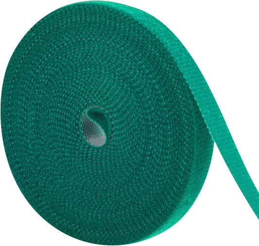 1/2inch 82ft Garden Tie Green Tape, Hitotsu Reusable Plant Tape, Nylon Plant Tie Strap for Gardening Tips, Flowers, Tomato, Vines, Tree