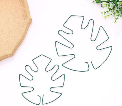 Spiritlele 5 Pcs Green Plant Stem Support Holder Set Monstera Plant Support Clamp Growth Accessories for Indoor Plants Small
