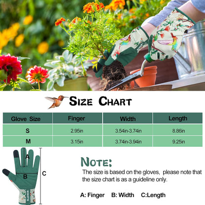 Leather-Gardening-Gloves for Women,Thorn-Proof Work-Gloves for Weeding,Digging,Planting,Pruning Yard garden Gloves