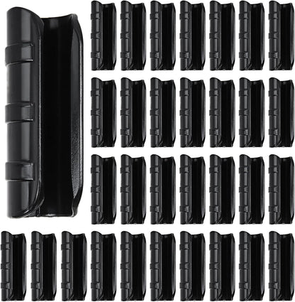 50 PCS 0.9 Inch Greenhouse Clamps Clips 23mm Plastic Black ABS Snap Clamp Tube Clip Garden Buildings Tube Clip for Greenhouse Film, Sunshade Nets, Frame Shelters (Outer Ø 1.06” inner Ø 0.9”)