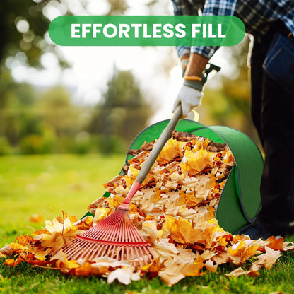 Leaf Collector, Foldable Lawn and Leaf Bags for Leaf Collection, Reusable Leaf Collector Bag for Leaves, Grass and Lawn Trash