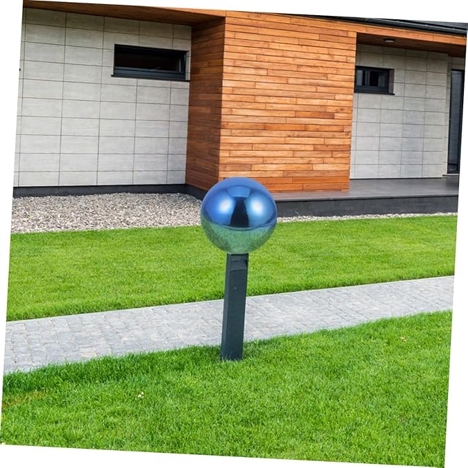 Garden Gazing Ball Reflective Surface Polished Decorative Ball for Lawn Statue 12 Inches for