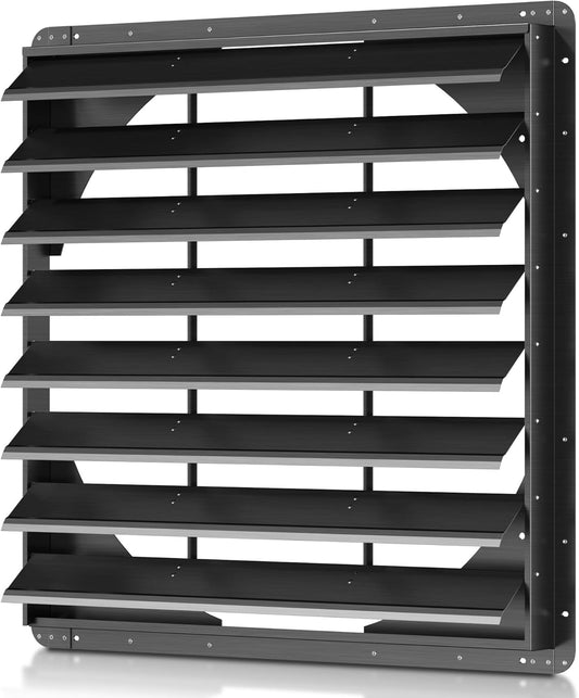 36 Inch Galvanized Sheet Spraying Automatic Exhaust Shutter Louver Vent (No Fan Blades and Motor) for Home Attics, Workshops, Barn, Greenhouse