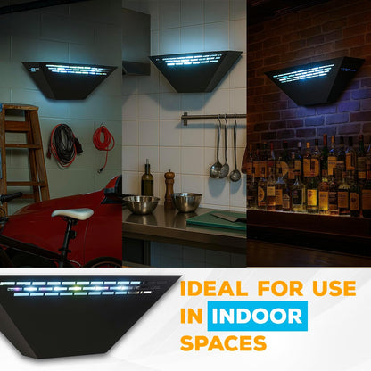 Gardner WS-85 Indoor Fly Trap with Proprietary LED, Decorative Wall Sconce Fly Light -40,000 Hour Rated Bulb, No Zap and Smell, Built to Last for Restaurants and Cafes, Made in USA for Commercial Use