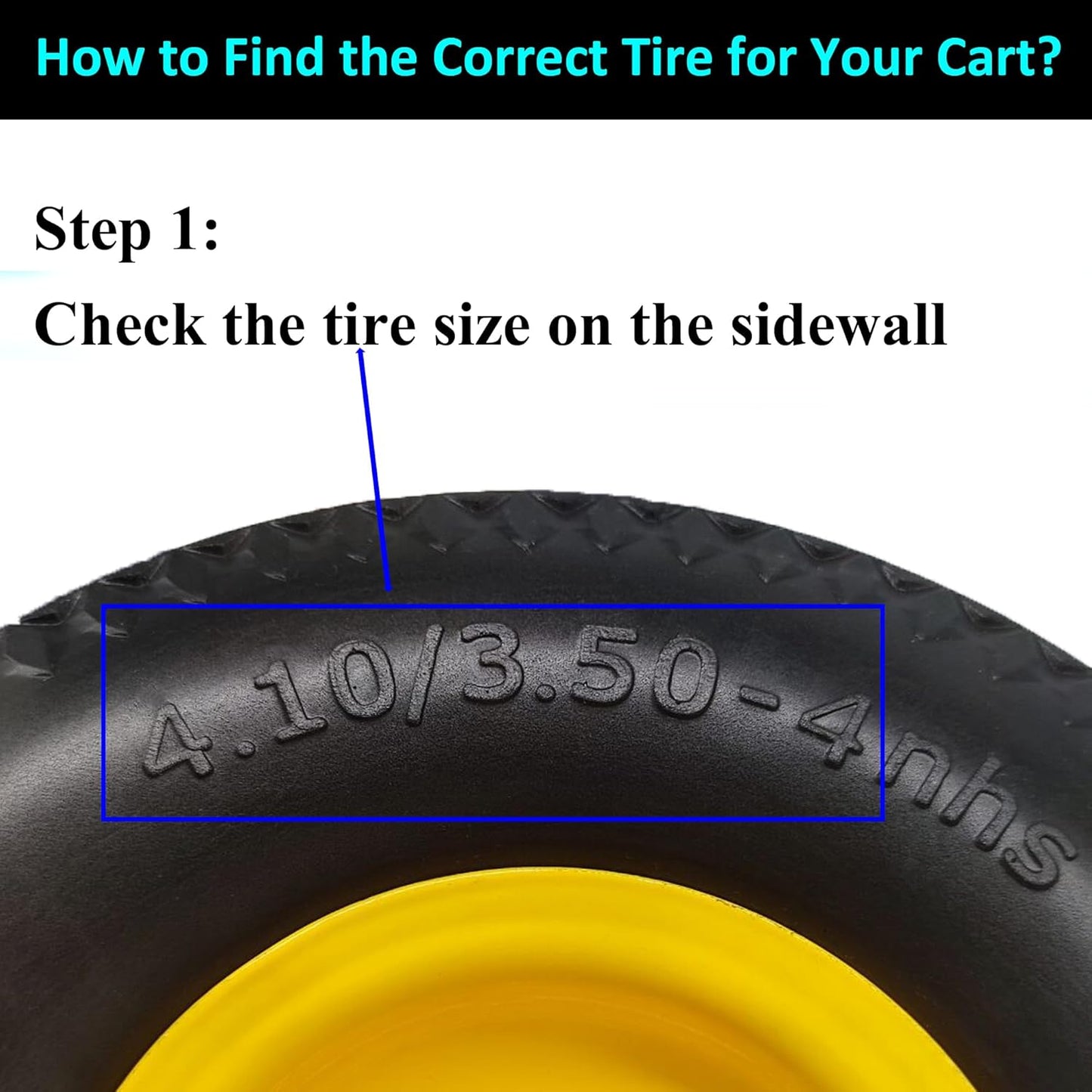 Flat Free 4.10/3.50-4 Hand Truck Tire with 3/4 Axle Bore, 2.2” Offset 10 inch Solid Tire Replacement for Hand Truck/Wagon/Garden Cart/Wheelbarrow/Dolly/Lawnmower (Set of 2) (2.2“ Offset)