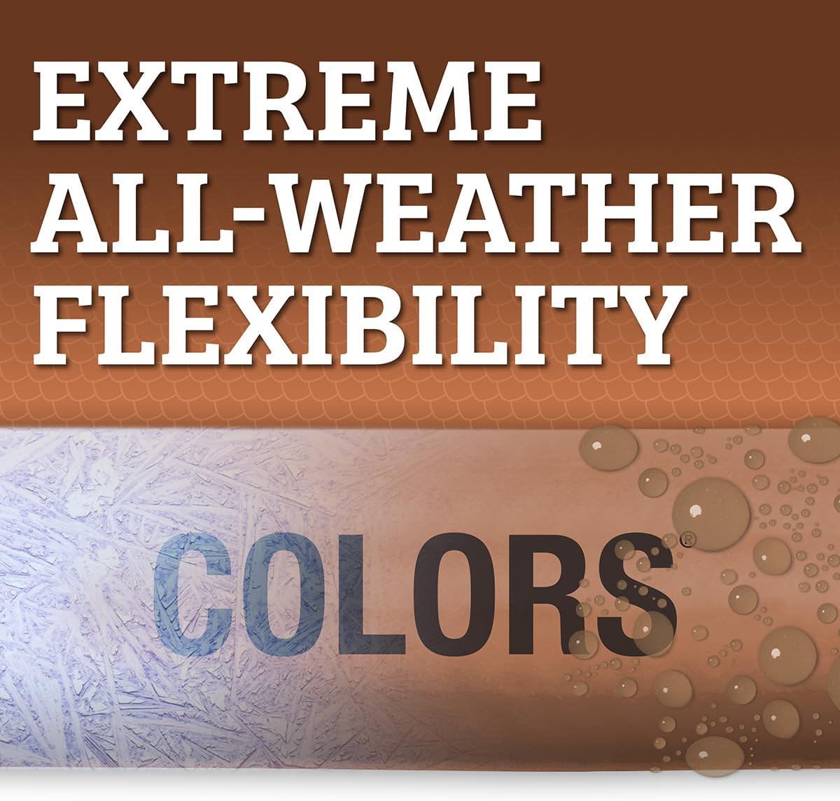 Flexzilla Colors Garden Hose 5/8 in. x 50 ft., Lightweight All-Weather Water Hose, Durable and Flexible, Leak-Free Connections, Red Clay