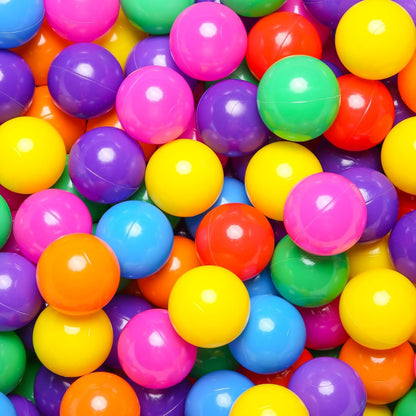 TRENDPLAY Plastic Balls for Ball Pits - Hollow Balls- Safe and Exciting Playtime - Perfect for Baby Pools, Birthday Party Decoration