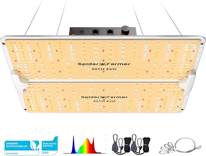 Spider Farmer 5L Smart Humidifier and SF2000Pro Grow Light