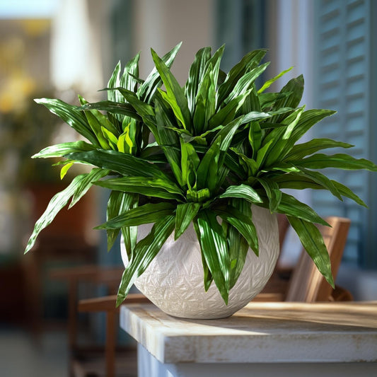 4 Pcs Artificial Greenery Stems Dracaena Faux Branches Artificial Plants Realistic Fake Dracaena