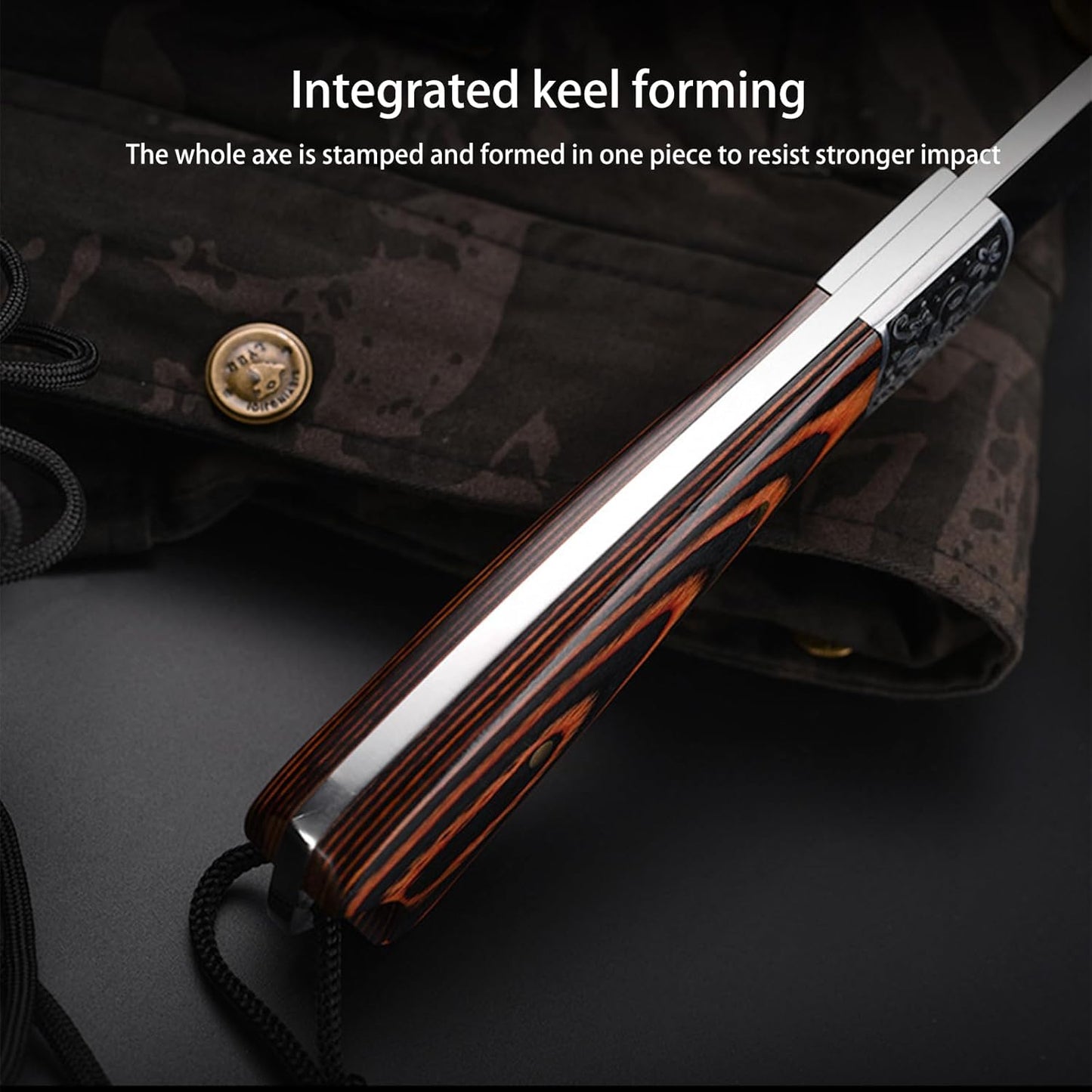 Multi-Functional Outdoor Axe - Garden Hatchet for Camping, Survival, and Tree Cutting - Portable Durable Design for Outdoor Enthusiasts