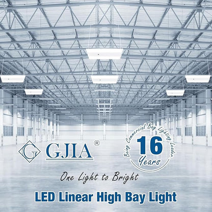 400W 4FT Linear High Bay LED Shop Lights,2-Pack of Adjustable 400W/320W/240W/100W, 60,000LM LED High Bay Lights, 150LM/W, 0-10V Dim, 120-277V, 5000K Daylight for Warehouse Workshops - UL