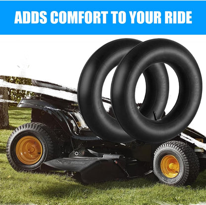 4.80/4.00-8" 4.80 x 4.00-8 Inner Tubes (2 Pack) with TR-13 Straight Valve Stem,for Wheelbarrows, Tractors Hand Trucks Riding Mowers Golf Carts Go-Karts Lawn Mowers
