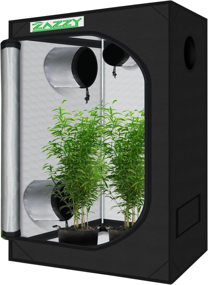 zazzy Tent for Plants Indoor, 48"x24"x60" Grow Tents Plant Tent 600D Mylar Reflective Grow Tent for Hydroponics Indoor Growing 4x2