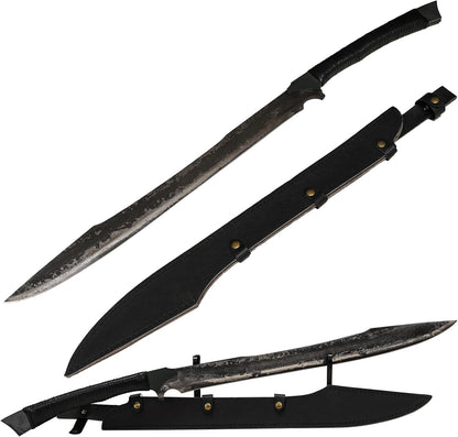 High Manganese Steel Blade Machete for Cutting Trees Heavy Duty Full Tang Outdoor Survival Hunting Tactical Sword