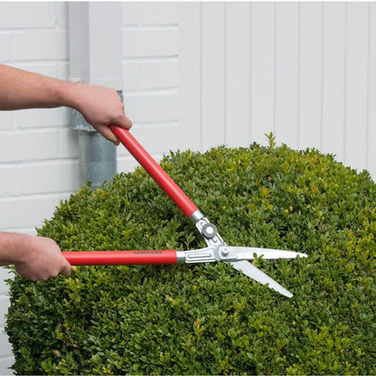 BERGER Professional Lightweight Topiary Hedge Shear, 6.3" Chromium-Plated Blades, Sap Groove to Prevent Sticking, Shock-Absorbing Buffer, Beech Wood Handles, 2520
