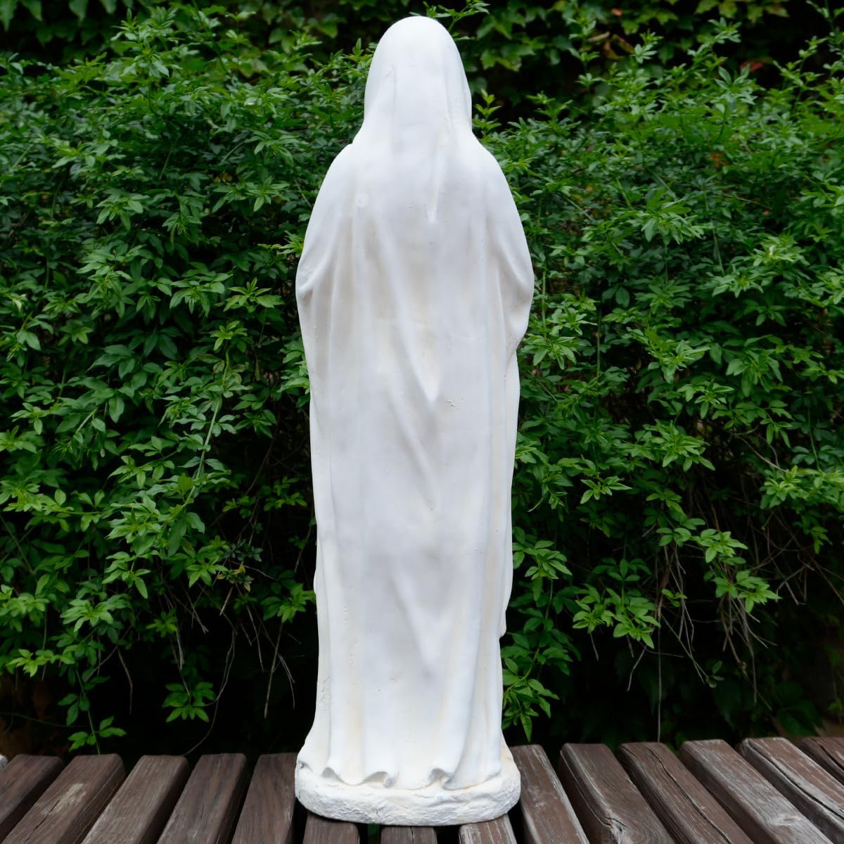 Virgin Mary Outdoor Statue - Religious Garden Statue, Blessed Mother, Virgen De Guadalupe, Large Outdoor Garden, Ivory